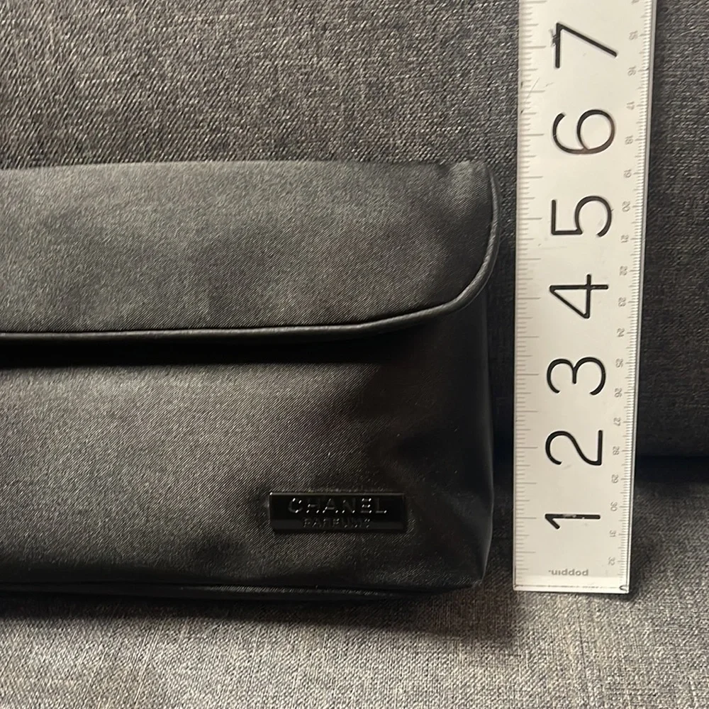 Chanel Satin Flap Cosmetic Bag - Picture 11 of 11